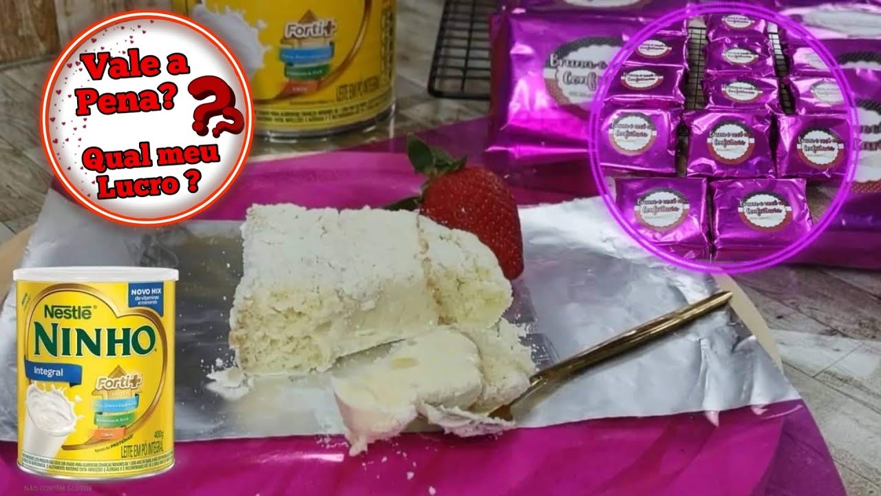 NUVEM DE LEITE NINHO / BOLO GELADO EMBRULHADO NO PAPEL ALUMÍNIO / NINGUÉM RESISTE / FAÇA E VENDA 💰