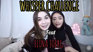 WHISPER CHALLENGE WITH ELINA JOERG || Amanda manopo