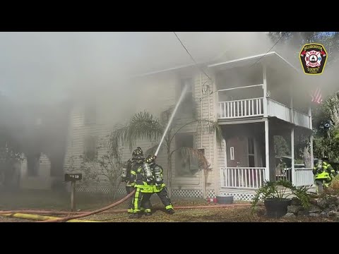 Fire breaks out at home in Seffner, Florida - YouTube