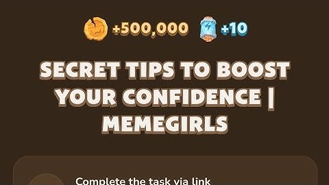 Secret Tips To Boost Your Confidence | memeGirls | New YouTube Video code | 8 September Video code