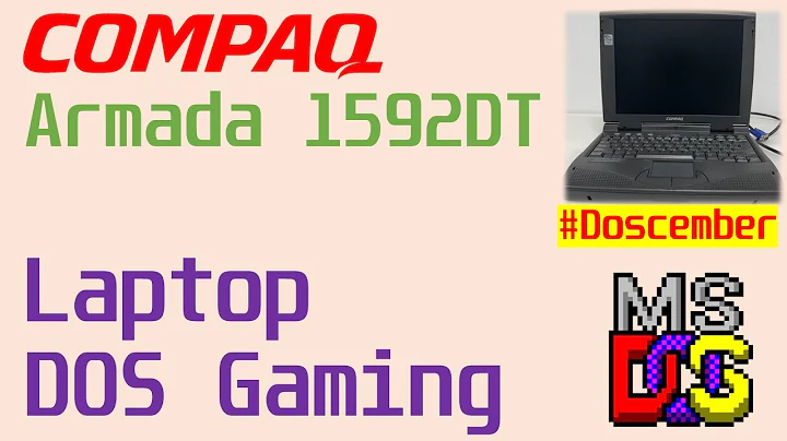 コンパクトアルマダ1592 DT: DOSゲームに最適な1998年製ラップトップ
