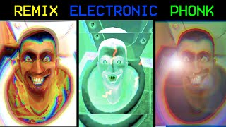 Skibidi Toilet Remix vs Electronic vs Phonk All Version