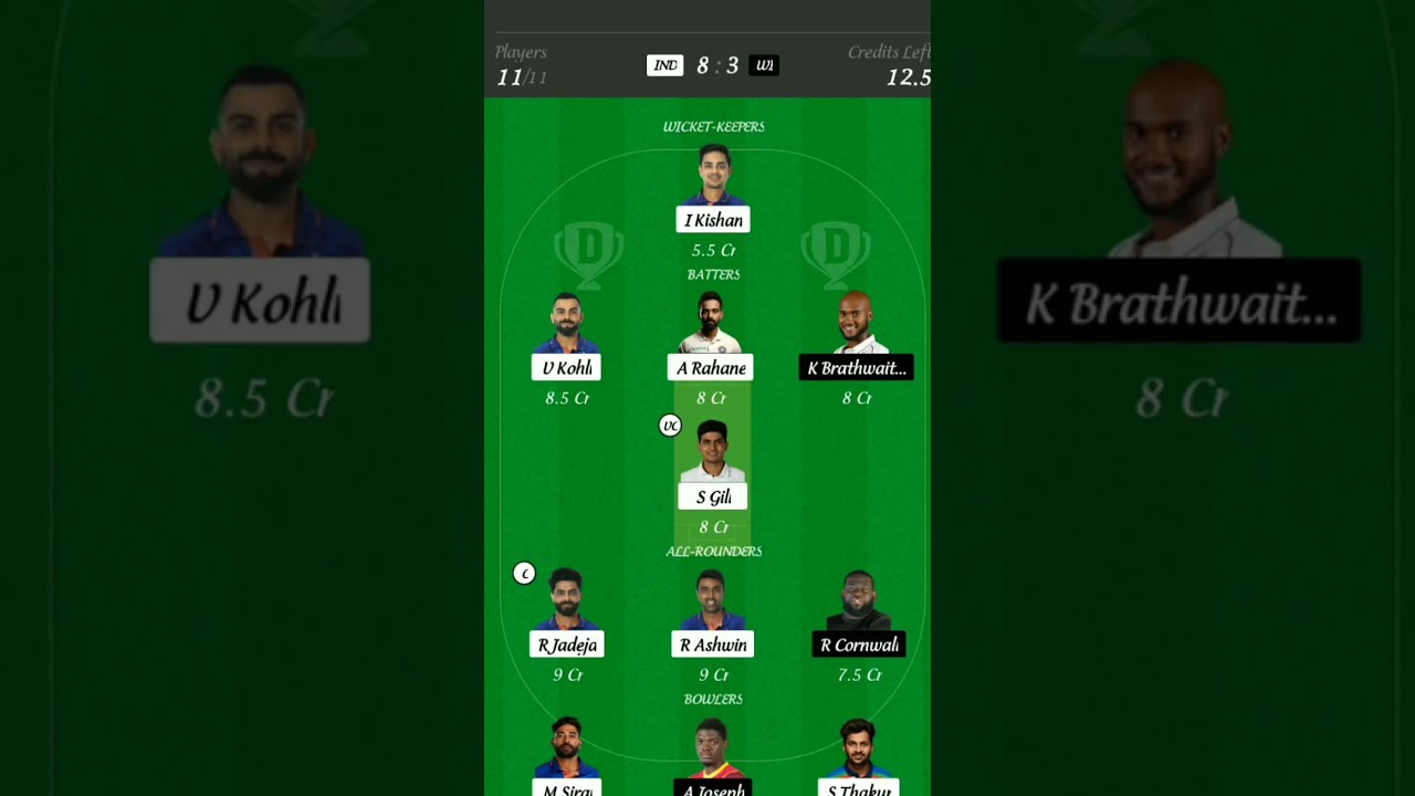 IND vs WI Dream11 Prediction, India vs West Indies, WI vs IND 1st Test, IND vs WI Dream11 Team Today
