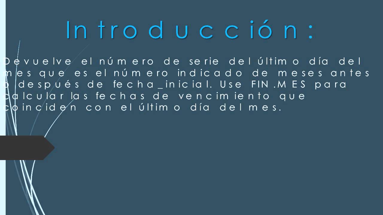 Excel 2010   87 Función Fin mes