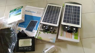 UNBOXING Lampu Tenaga Surya COB 100 LED 39 Watt