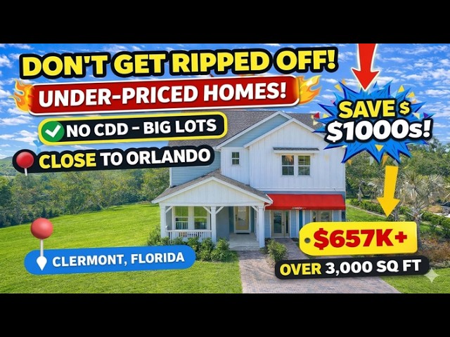 Clermont New Homes | Huge Lots, Guest Suite, Close to Orlando!