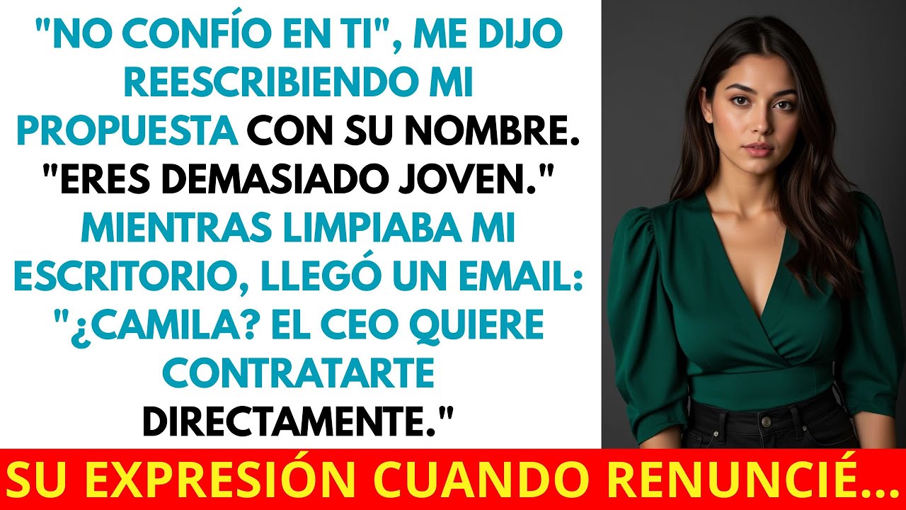 Mi Jefe Robó Mi Propuesta Y Dijo: “No Confío En Ti”... Hoy Soy Su Competencia