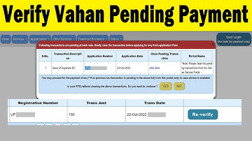verify payment status parivahan : vahan pending transaction : vahan parivahan pending transaction