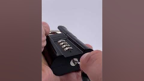 Bosvision BV-8873A anti-cut shackle protection padlock reset combination code (with subtitles)