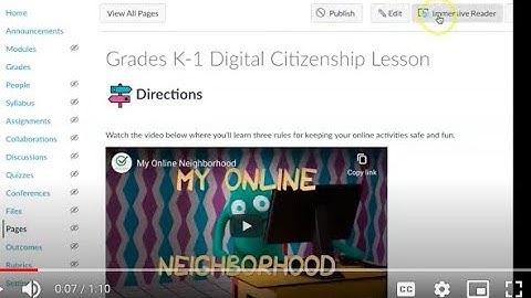 How to Use Immersive Reader in Canvas