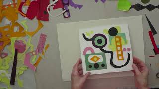 Collage with shapes part 4