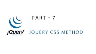 Jquery Tutorial | CSS () Method