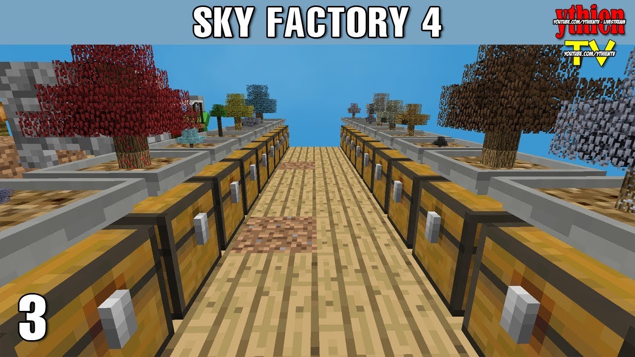 Sky Factory 4 03 - Những Cây Cơ Bản - YouTube