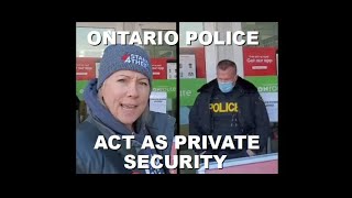 OPP Act as Private Security at OnRoute to Prevent Reb S. & Stand4Thee Group Entering | Jan 30th 2022