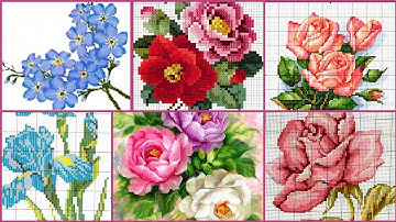 amazing colourful Cross Stitch hand embroidery patterns very beautiful design
