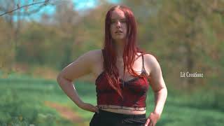 London Fashion Week Model Katie Slow Motion Catwalk Black Outfit 1