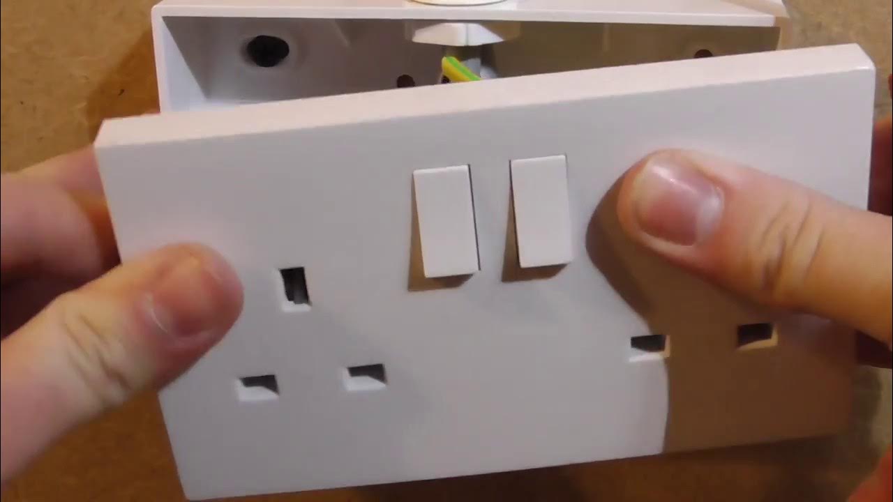 How To Wire A Double Socket - YouTube