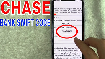 ✅ Chase Bank Swift Code 🔴