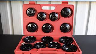 Toledo 305004 - Oil FIlter Cup Wrench Set - 15pc Toledo 305004 - Oil FIlter Cup Wrench Set - 15pc