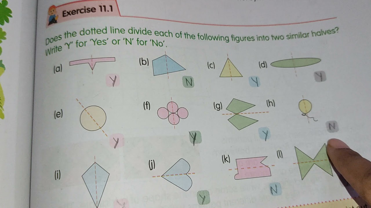 Class4 Maths Chapter 11 Patterns Symmetrical Figures