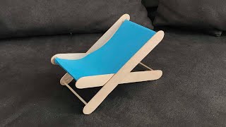 making Not Amazing Chair Using Popsicle Sticks