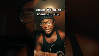 excuse me sir on acoustic guitar #fypシ #brainrot #cover #music #excusemesir #larp #trending #fyppppp