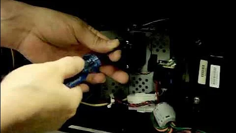 Mitsubishi tv repair Wd-65733 optical engine removal for white dots issues.