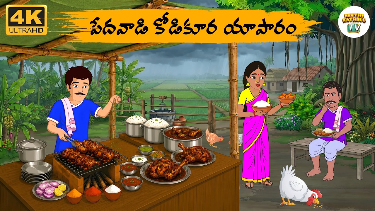 Telugu Stories - పేదవాడి కోడికూర యాపారం - Neethi Kathalu Tv Episode - 369 | Moral Stories