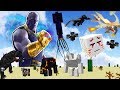 THE INFINITY GAUNTLET vs EVERY MINECRAFT BOSS!!