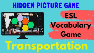ESL Game | Transportation Vocabulary | Hidden Picture Game screenshot 4
