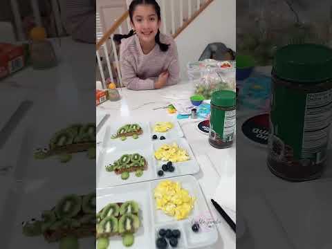 Un desayuno de tortuga  para mis niñas ❤️ #parati #familia #recetas