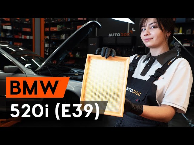 BMW 520i (E39) levegőszűrő csere [ÚTMUTATÓ AUTODOC] - YouTube