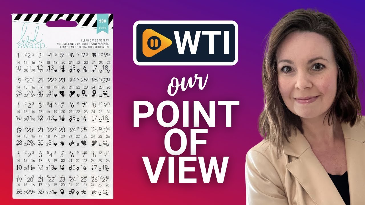 American Crafts Planner Date Stickers | Our Point Of View