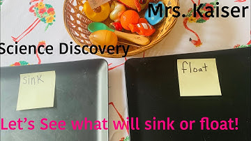 SINK or FLOAT | PREK science experiment | demonstration activity