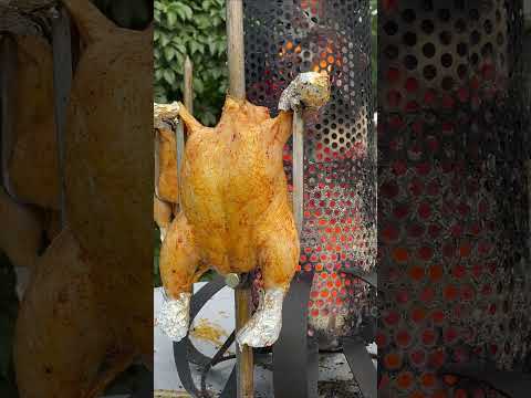 Juicy Grilled Chicken On A Homemade Spit