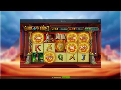 $100 Max Bet Spins on Gods of Kemet Slot Machine (Play Alberta)