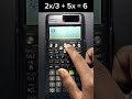 02 Equation Solving On Casio Fx 991 ES Plus 