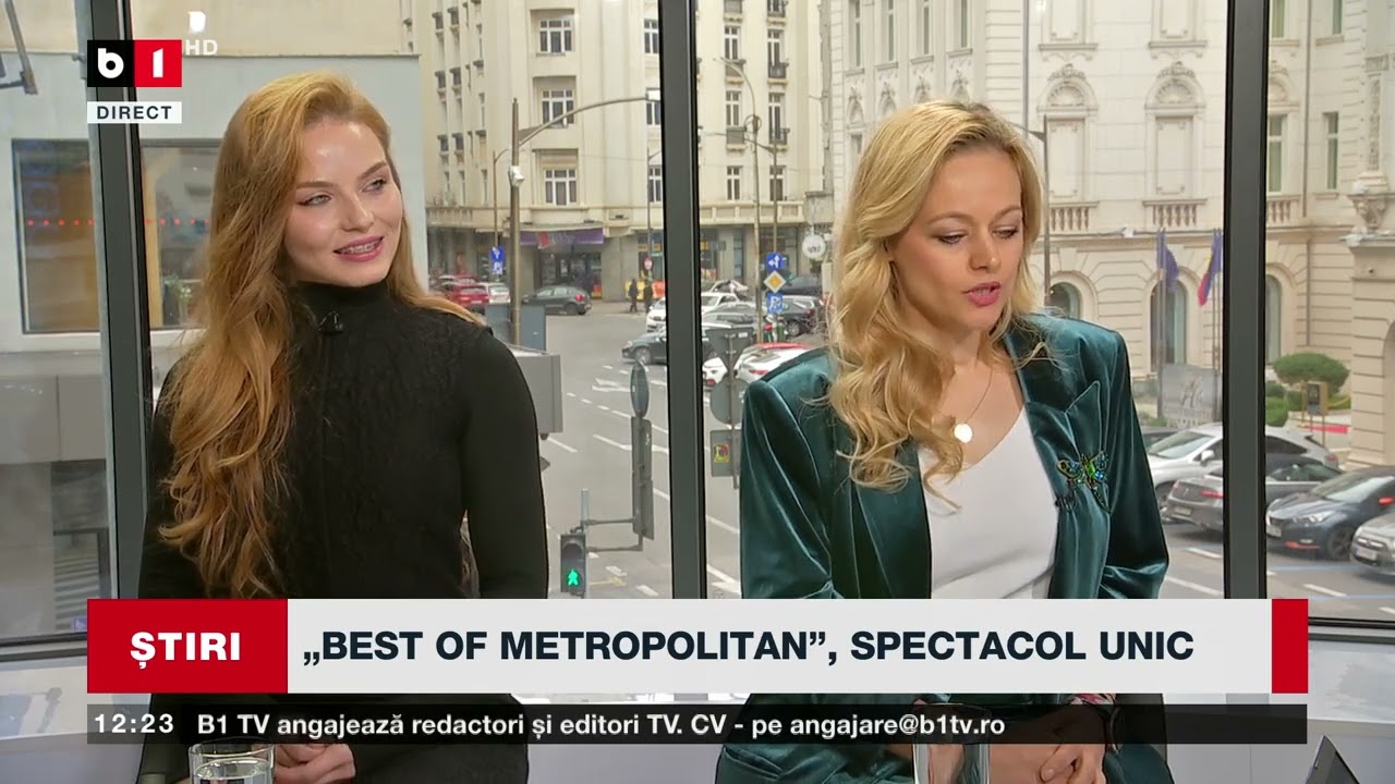 ACROBATELE CIRCULUI ÎN PLATOUL B1TV. SPECTACOL DE EXCEPȚIE LA CIRCUL METROPOLITAN_Știri B1TV_23 nov.