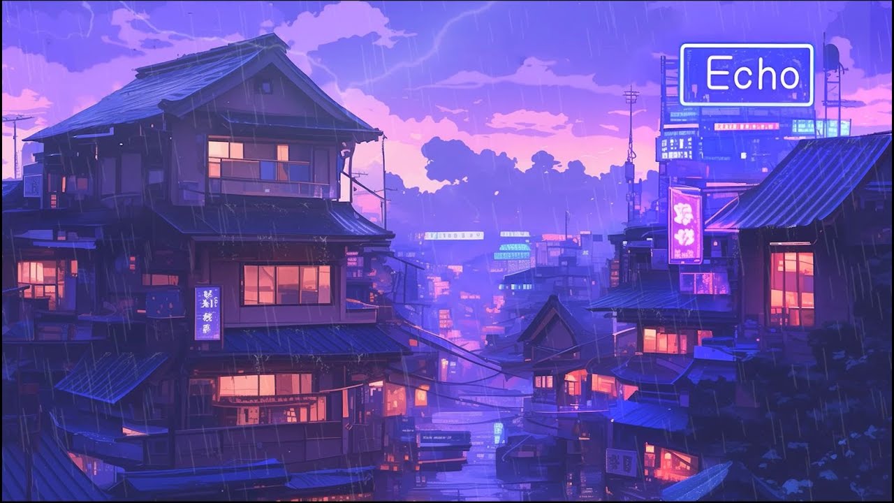 Sleepless Skies, Gentle Souls 🌙 | Rain Ambience for Calm & Healing