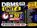 DBMS Unit 4 One Shot Revision 🔥| Last Minute DBMS Unit 4 in 20 min | DBMS One Shot