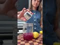 BLUEBERRY GIN SOUR 🫐 60ml dry gin 45ml blueberry syrup 30ml fresh lemon juice 45ml aquafaba Ice