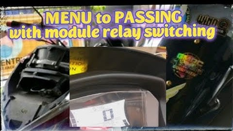 Nmax 2020 v2, menu button to passing light using module switch...