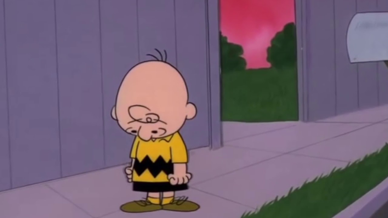 charlie brown head down