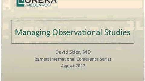 Managing Observational Studies Trailer
