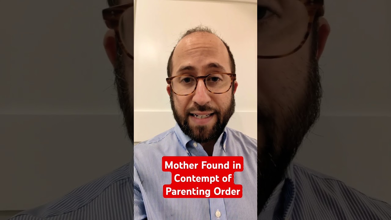 Family law - Mother In Contempt of Parenting Order 