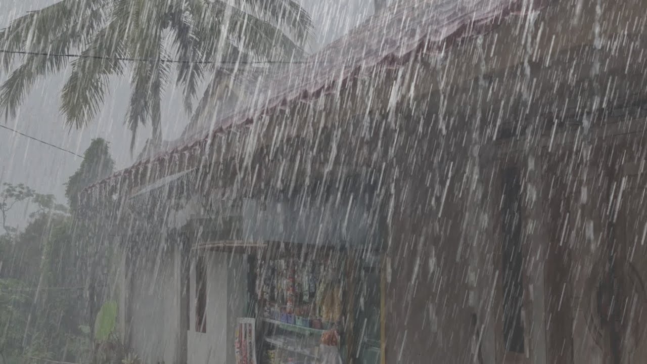 Super heavy rain that is so soothing to the soul, fall asleep in a matter of minutes, ASMR