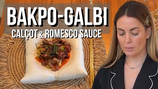 Bakpogalbi With Calot U0026 Romesco Sauce