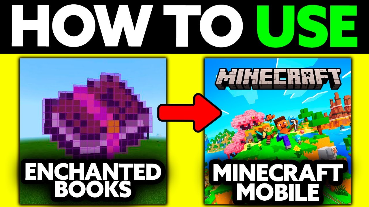 How To Use Enchanted Books in Minecraft Mobile 2025 (UPDATED!)