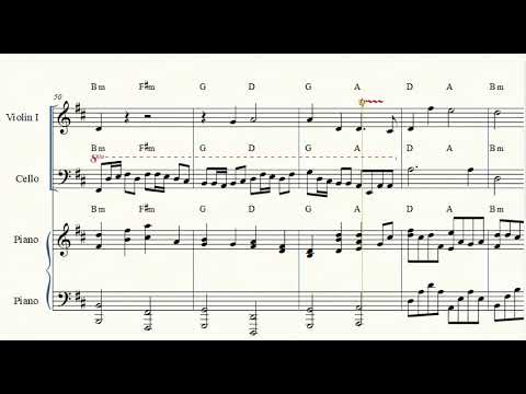 Canon (피아노3중주 / 현악 / 편곡 / 코드 / 파트보) - Johann Pachelbel