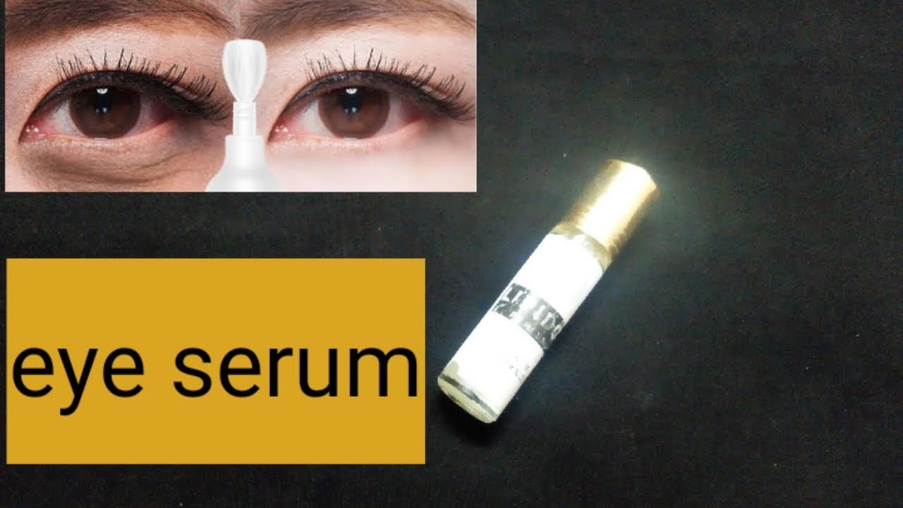 Homemade Eye Roll on serum to get rid of dark circles puffiness